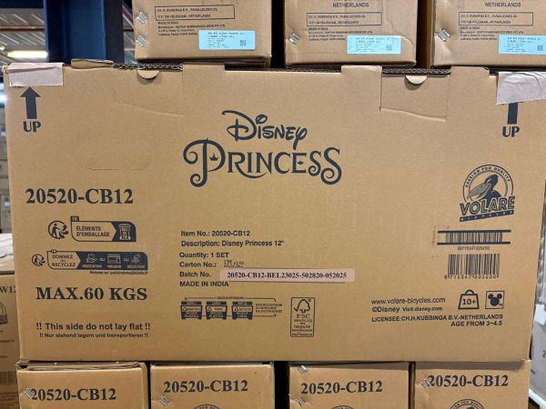 Disney Princess Kinderfiets - Meisjes - 12 inch - Roze