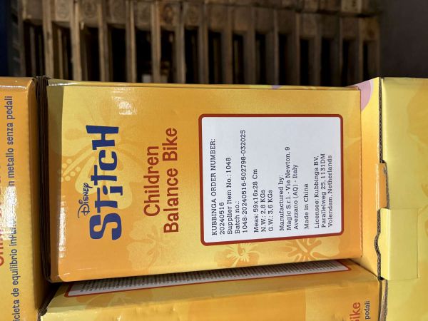 Disney Stitch loopfiets metaal