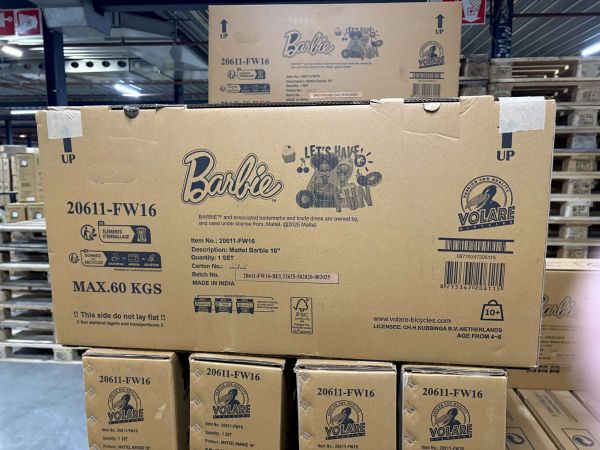 Barbie Kinderfiets - Meisjes - 16 inch - Roze - Twee handremmen