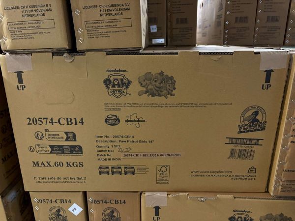 Paw Patrol Kinderfiets - Meisjes - 14 inch - Roze