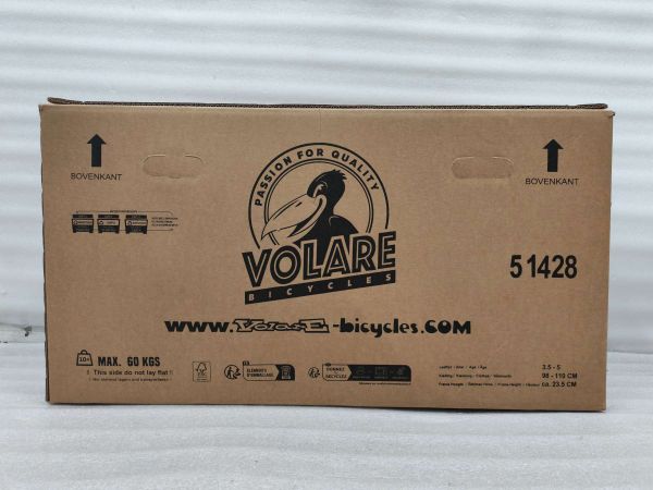 Volare Strike Kinderfiets - Jongens - 14 inch - Zwart Groen - Twee handremmen