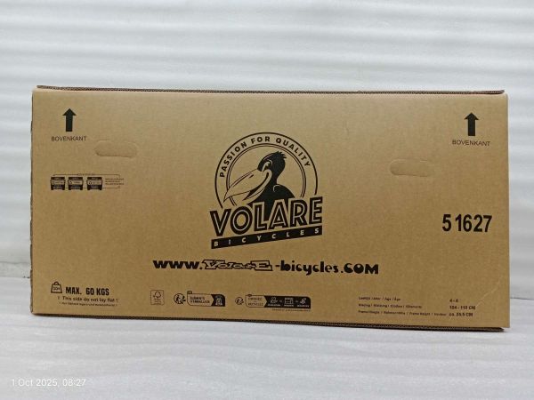 Volare Strike Kinderfiets - Jongens - 16 inch - Zwart Oranje - Twee Handremmen