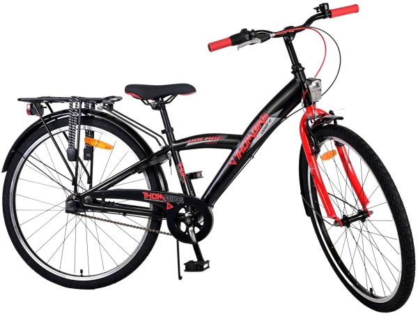 Volare Thombike Kinderfiets - Jongens - 26 inch - Zwart Rood - Shimano Nexus 3