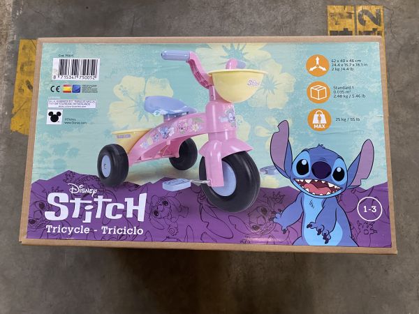 Driewieler Disney Stitch - Meisjes - Roze