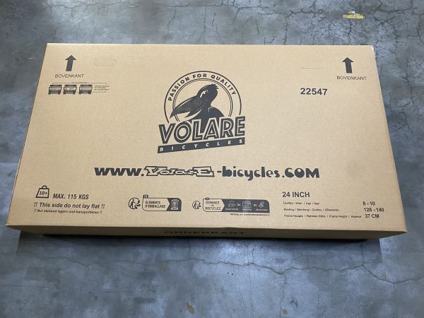 Volare Cross Kinderfiets - Jongens - 24 inch - donker Grijs- 3 versnellingen