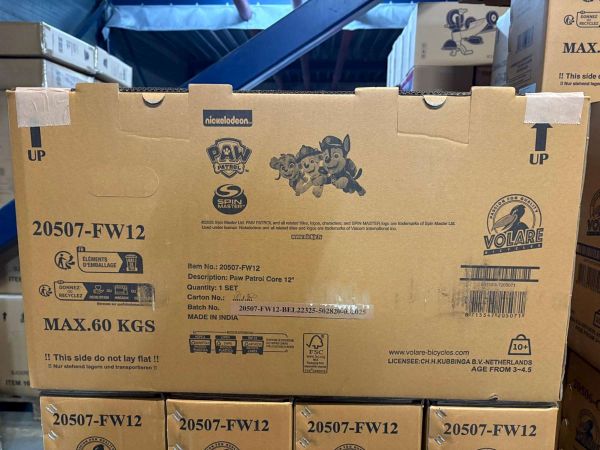 Paw Patrol Kinderfiets - Jongens - 12 inch - Twee handremmen