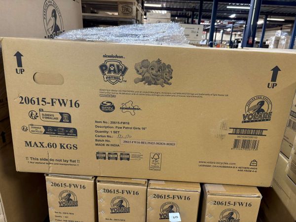 Paw Patrol Kinderfiets - Meisjes - 16 inch - Roze - Twee handremmen