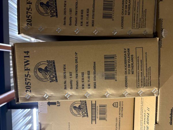 Paw Patrol Kinderfiets - Meisjes - 14 inch - Roze - Twee handremmen