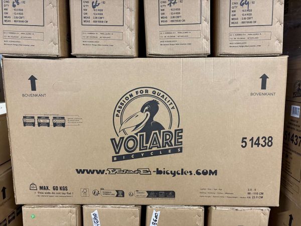 Volare Ashley Kinderfiets - Meisjes - 14 inch - Pastel Blauw - Twee Handremmen