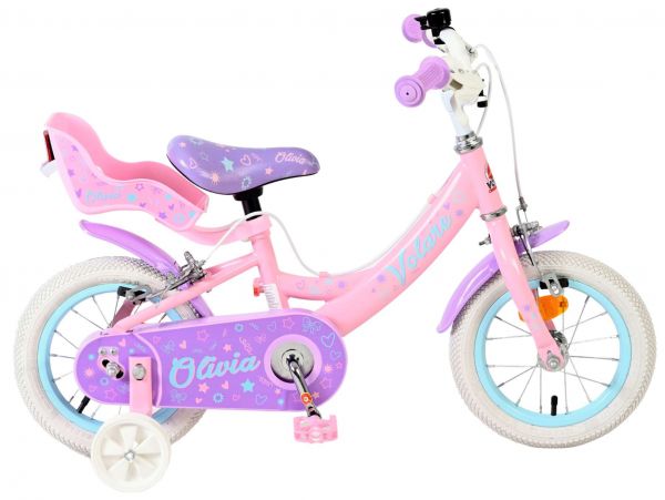 Volare Olivia Kinderfiets - Meisjes - 12 inch - Roze - Twee handremmen