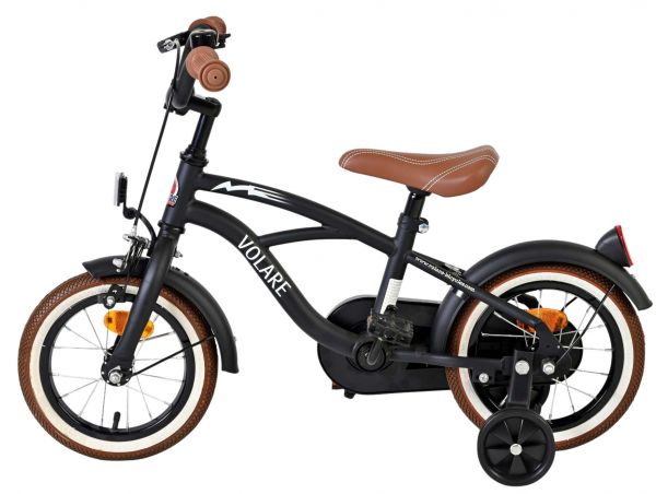 Volare Black Cruiser Kinderfiets - Jongens - 12 inch - Zwart