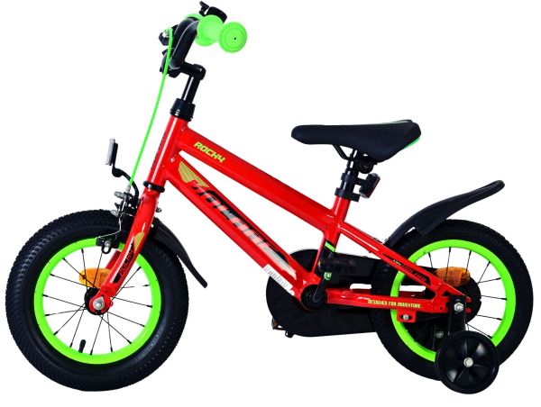 Volare Rocky Kinderfiets - Jongens - 12 inch - Rood - Twee handremmen