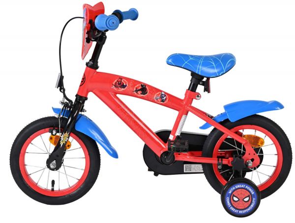 Spider-Man Kinderfiets - Jongens - 12 inch - Blauw/Rood