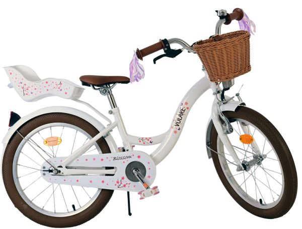 Volare Blossom Kinderfiets - Meisjes - 18 inch - Wit