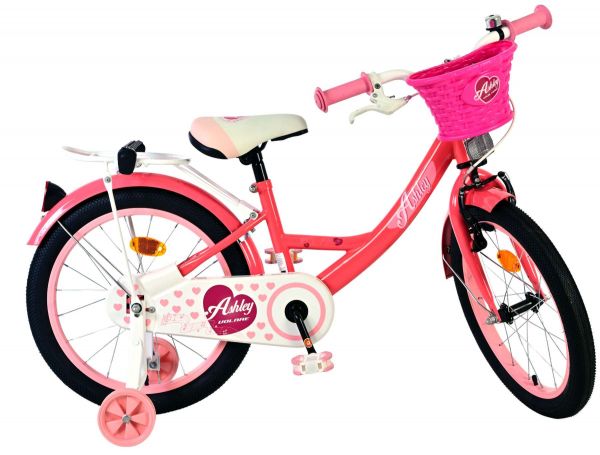 Volare Ashley Kinderfiets - Meisjes - 18 inch - Roze Rood