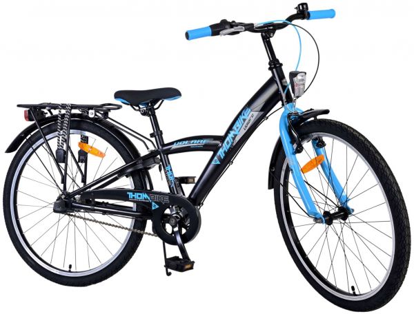Volare Thombike Kinderfiets - Jongens - 24 inch - Zwart Blauw - 3 versnellingen