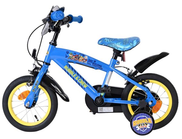 Paw Patrol -Rubble & Crew - Kinderfiets - Jongens - 12 inch - Blauw - Twee handremmen