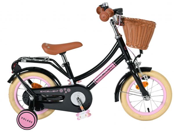 Volare Excellent Kinderfiets - Meisjes - 12 inch - Zwart