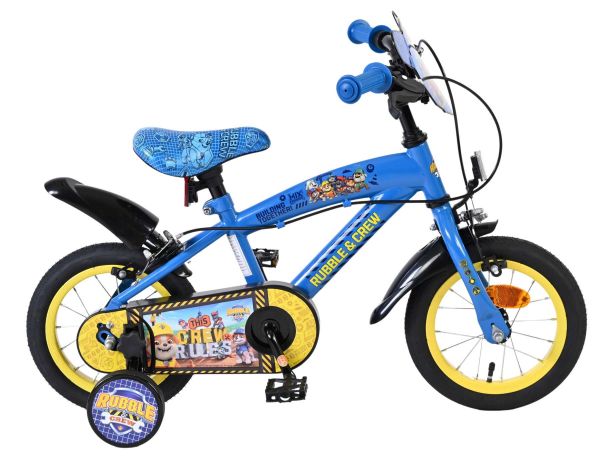 Rubble & Crew - Kinderfiets - Jongens - 12 inch - Blauw - Twee handremmen Rubble & Crew - Kinderfiets - Jongens - 12 inch - Blauw - Twee handremmen