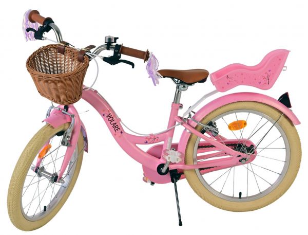 Volare Blossom Kinderfiets - Meisjes - 18 inch - Roze - Twee handremmen