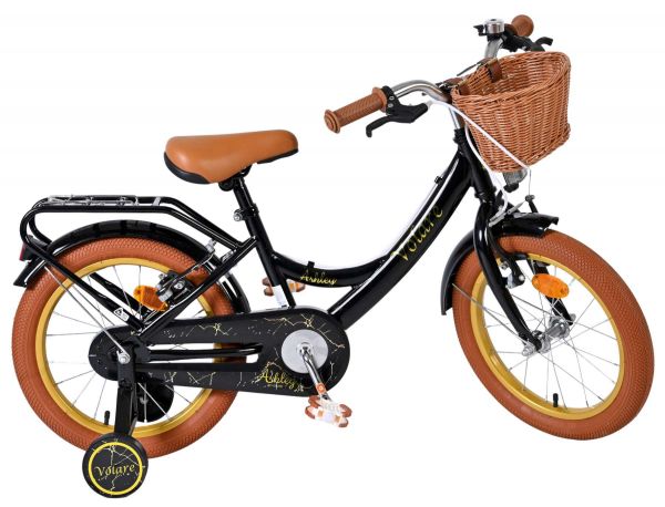 Volare Ashley Kinderfiets - Meisjes - 16 inch - Zwart - Twee Handremmen