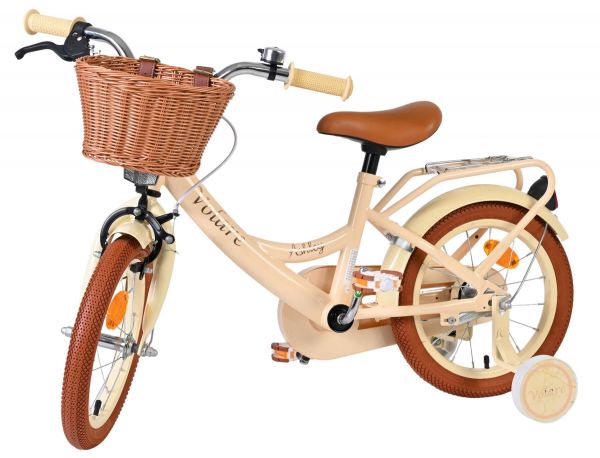 Volare Ashley Kinderfiets - Meisjes - 14 inch - Creme
