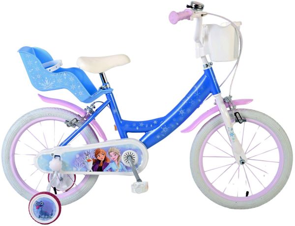 Frozen Kinderfiets - Meisjes - 16 inch - Blauw - Twee handremmen