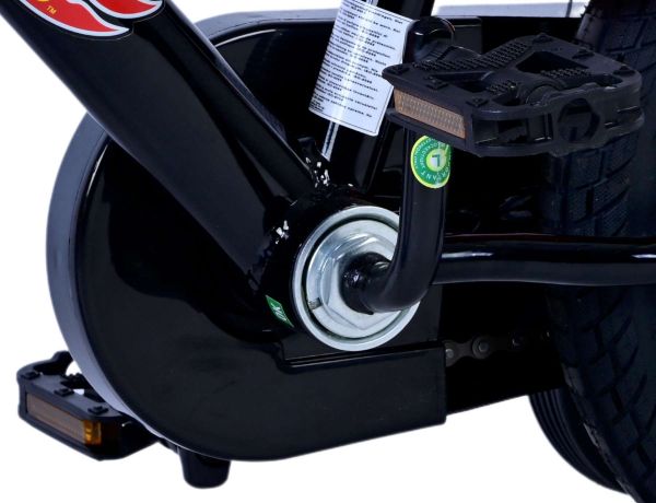 Hot Wheels Kinderfiets - Jongens - 12 inch - Zwart Oranje Blauw - Twee handremmen Hot Wheels Kinderfiets - Jongens - 12 inch - Zwart Oranje Blauw - Twee handremmen