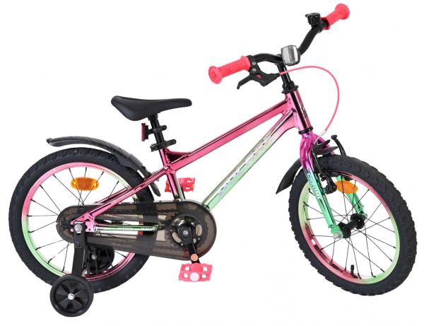 Volare Chrome Kinderfiets - Meisjes - 16 inch - Roze Groen