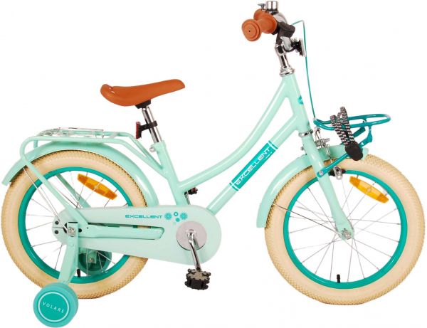 Volare Excellent Kinderfiets - Meisjes - 16 inch - Groen - 95% afgemonteerd