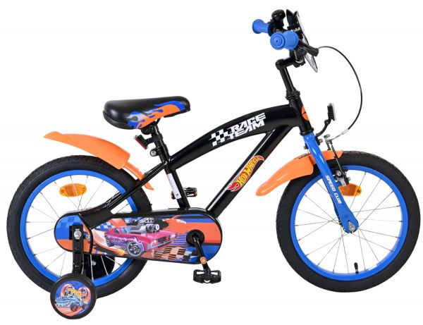 Hot Wheels Kinderfiets - Jongens - 16 inch - Zwart Oranje Blauw