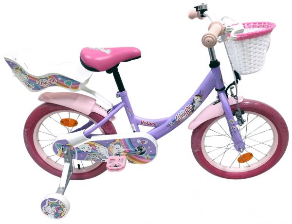 Volare Unicorn Kinderfiets - Meisjes - 16 inch - Paars