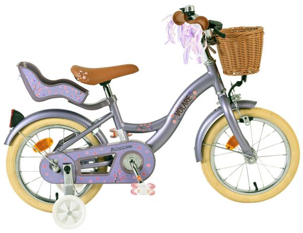 Volare Blossom Kinderfiets - Meisjes - 14 inch - Paars