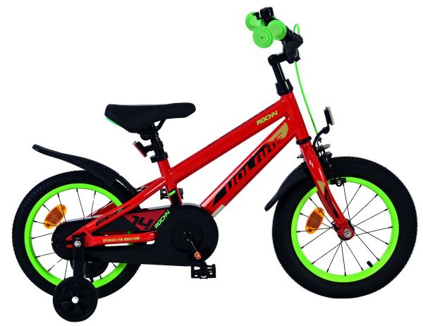 Volare Rocky Kinderfiets - Jongens - 14 inch - Rood Volare Rocky Kinderfiets - Jongens - 14 inch - Rood