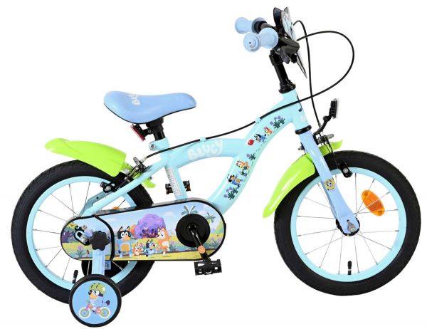Bluey Kinderfiets - 14 inch - Lichtblauw - Twee handremmen