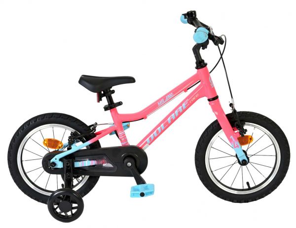 Volare Milano Kinderfiets - Meisjes - 14 inch - Roze - Twee handremmen