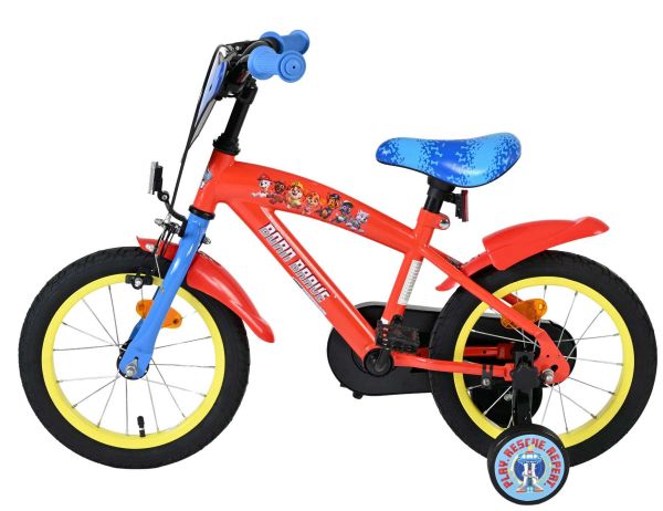 Paw Patrol Kinderfiets - Jongens - 14 inch - Rood/Blauw