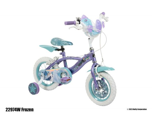 Disney Frozen 2 Kinderfiets - Meisjes - 12 inch - Blauw/Paars - Twee handremmen