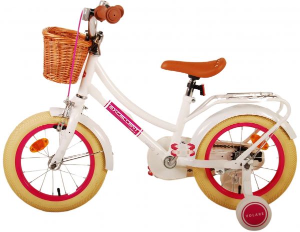 Volare Excellent Kinderfiets - Meisjes - 14 inch - Wit