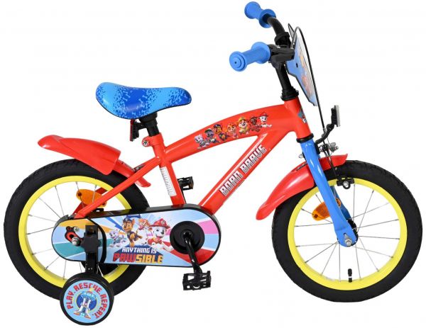 Paw Patrol Kinderfiets - Jongens - 14 inch - Rood/Blauw