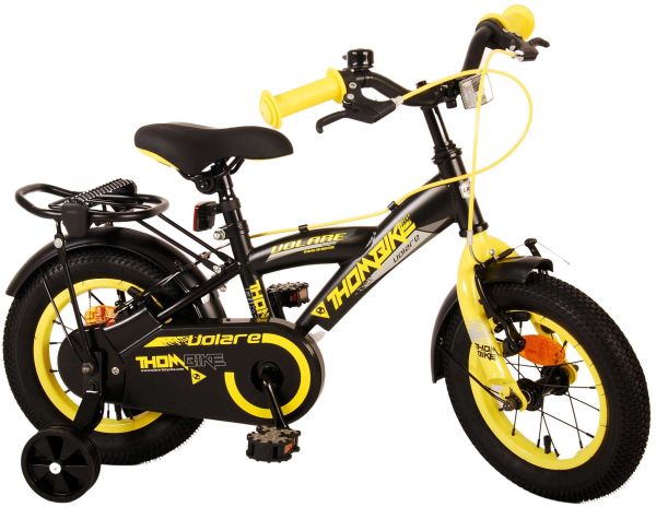 Volare Thombike Kinderfiets - Jongens - 12 inch - Zwart Geel Volare Thombike Kinderfiets - Jongens - 12 inch - Zwart Geel