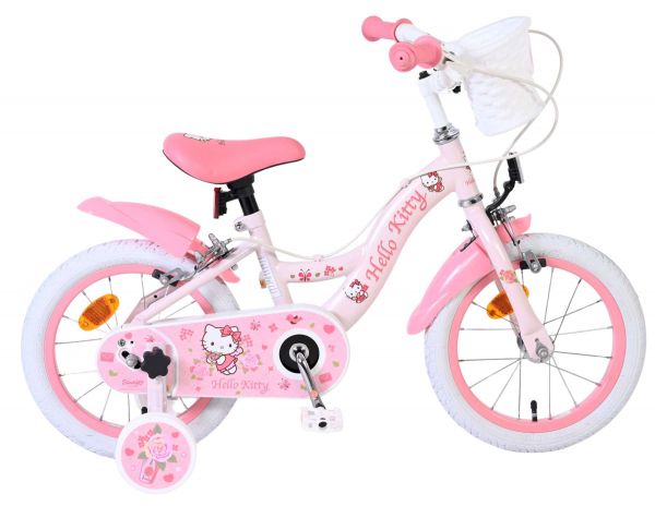 Hello Kitty Kinderfiets - Meisjes - 14 inch - Roze - Twee handremmen