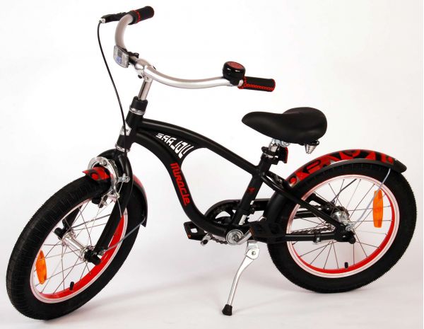 Volare Miracle Cruiser Kinderfiets - Jongens - 16 inch - Mat Zwart - Prime Collection