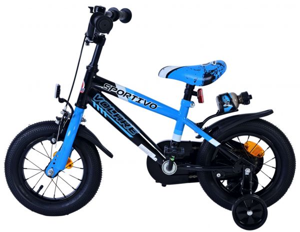 Volare Sportivo Kinderfiets - Jongens - 12 inch - Blauw Zwart