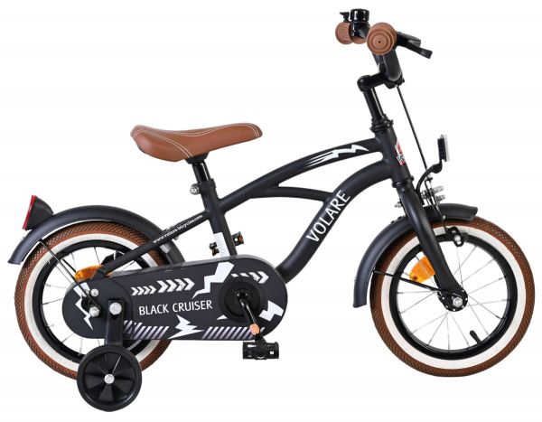 Volare Black Cruiser Kinderfiets - Jongens - 12 inch - Zwart