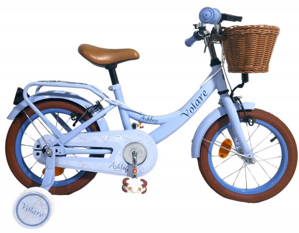 Volare Ashley Kinderfiets - Meisjes - 16 inch - Pastel Blauw- Twee Handremmen