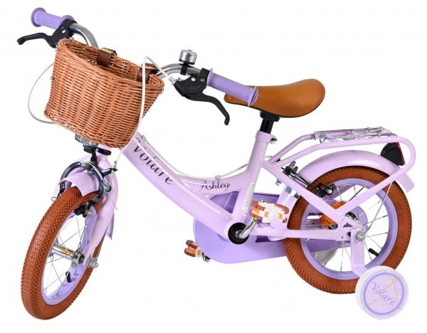 Volare Ashley Kinderfiets - Meisjes - 12 inch - Lila - Twee handremmen
