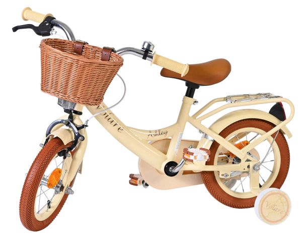 Volare Ashley Kinderfiets - Meisjes - 12 inch - Creme
