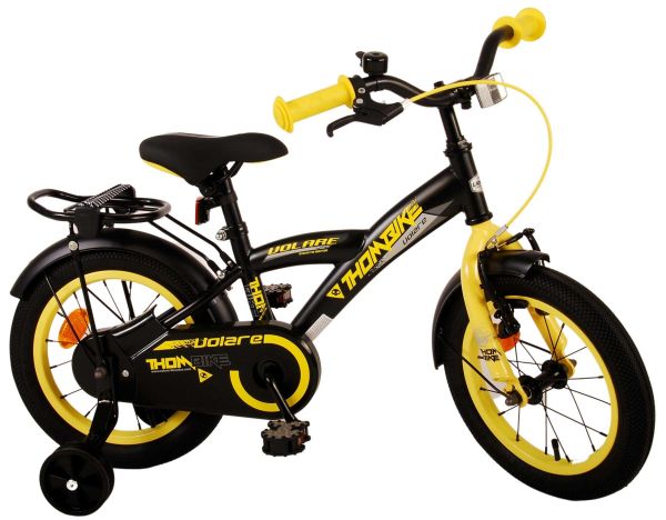 Volare Thombike Kinderfiets - Jongens - 14 inch - Zwart Geel Volare Thombike Kinderfiets - Jongens - 14 inch - Zwart Geel