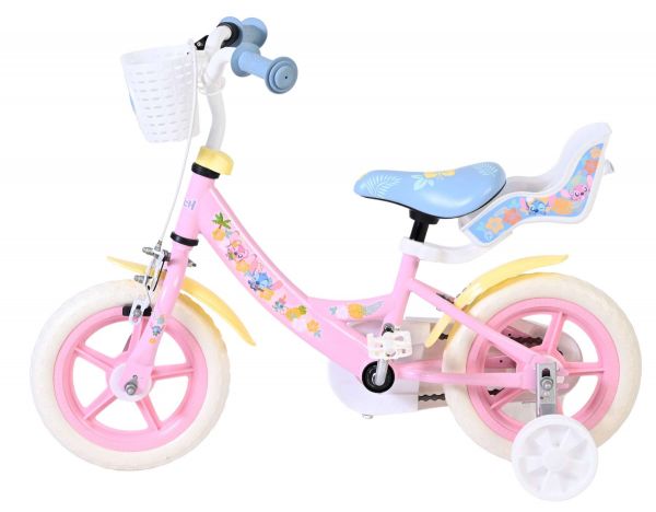 Disney Stitch Kinderfiets - Meisjes - Mag Wheels - 12 inch - Roze